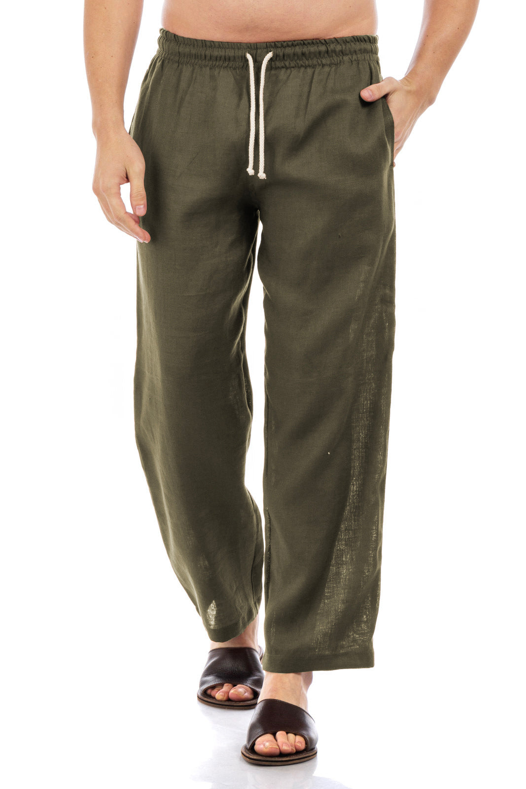 Cubavera Mens Linen Blend Drawstring Pants - Walmart.com